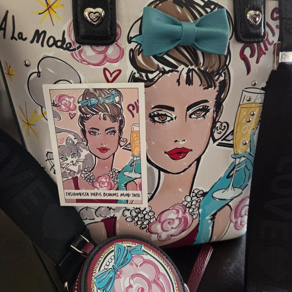Brighton Paris Blooms Mini Tote - Picture 4 of 11